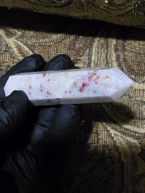 Rare CINNABAR in Quartz Point • Certified Authentic Cinnabarite 3.5"